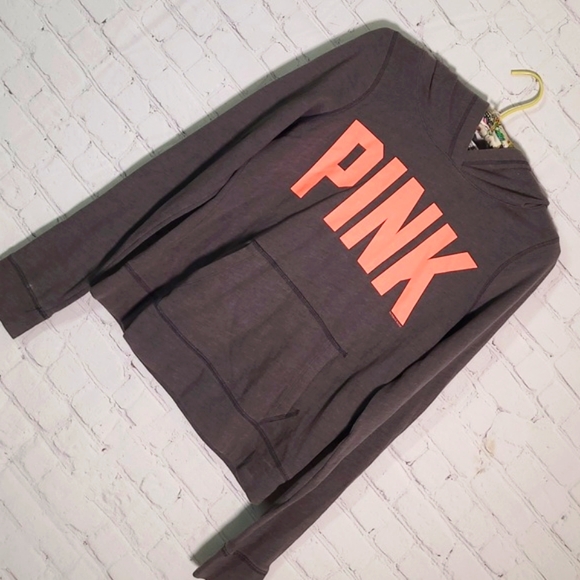 2012 Victoria's Secret PINK Logo Spellout Lightweight Pullover Sweater Womens S - Picture 7 of 16